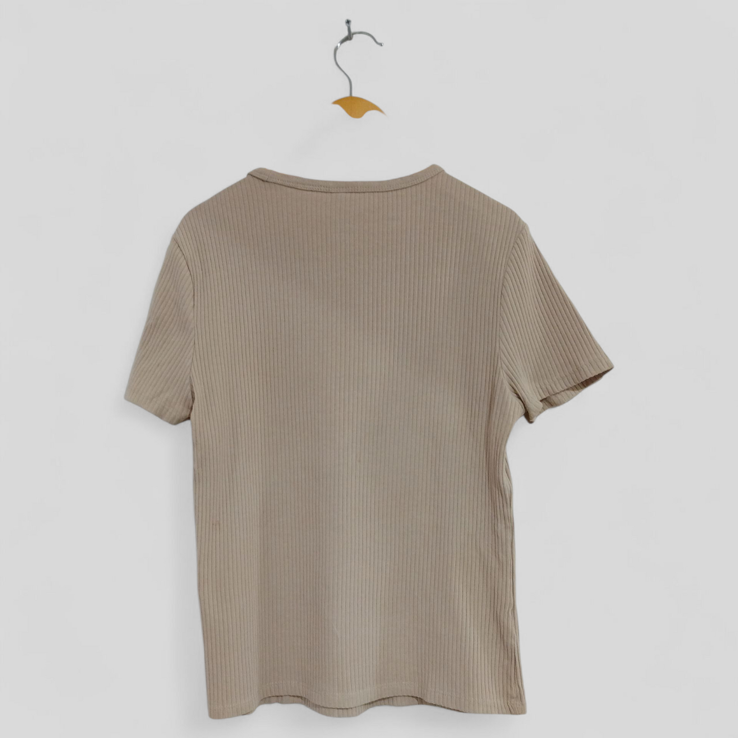 (10) Anko | Ribbed Tee Beige