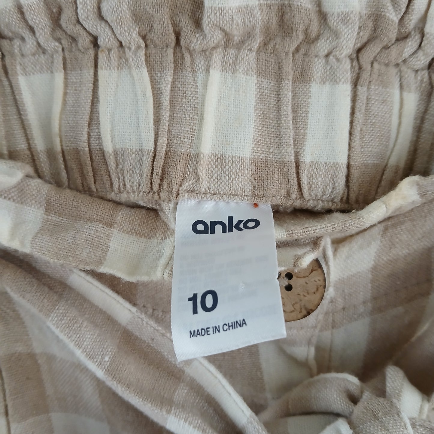 (10) Anko Gingham Skirt