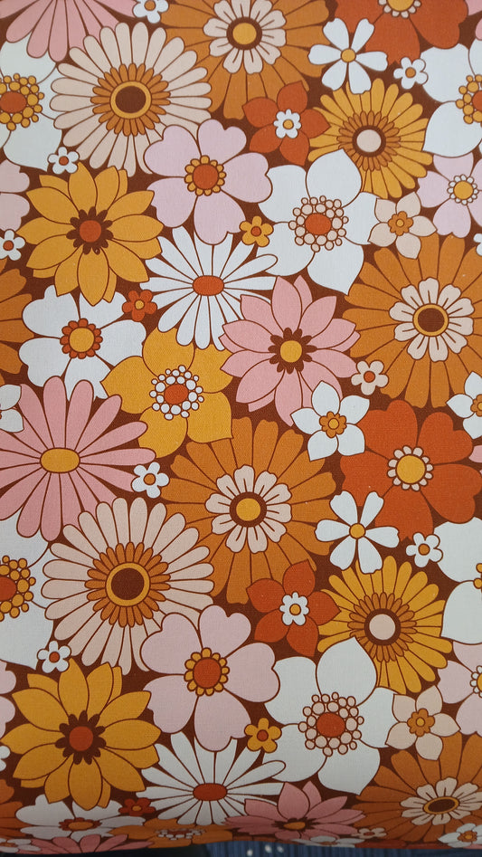Table Runner | Retro Flowers | 146x48cm | Perfectly Imperfect by Weareable Art