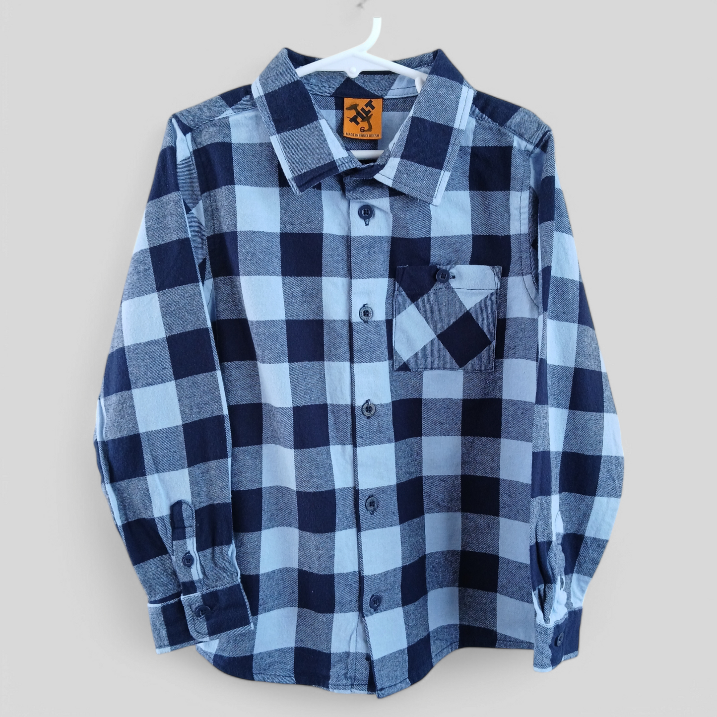 (6) Tilt | Blue L/S Flannelette