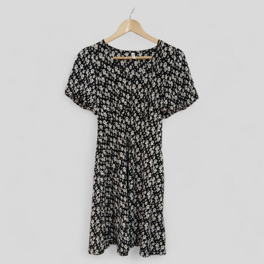 (S) &me | Black Floral Dress