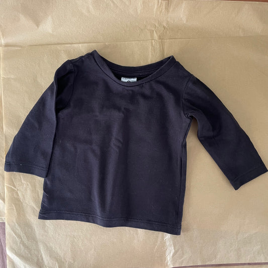 (000) Organic Cotton Navy L/S Shirt