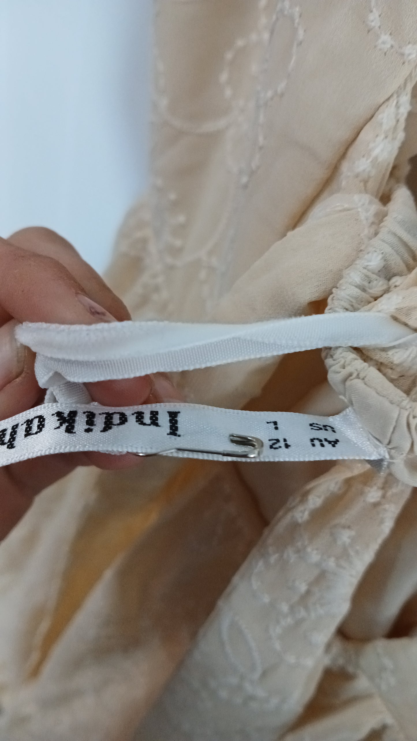 (12) Indikah | Cream Dress | BNWT