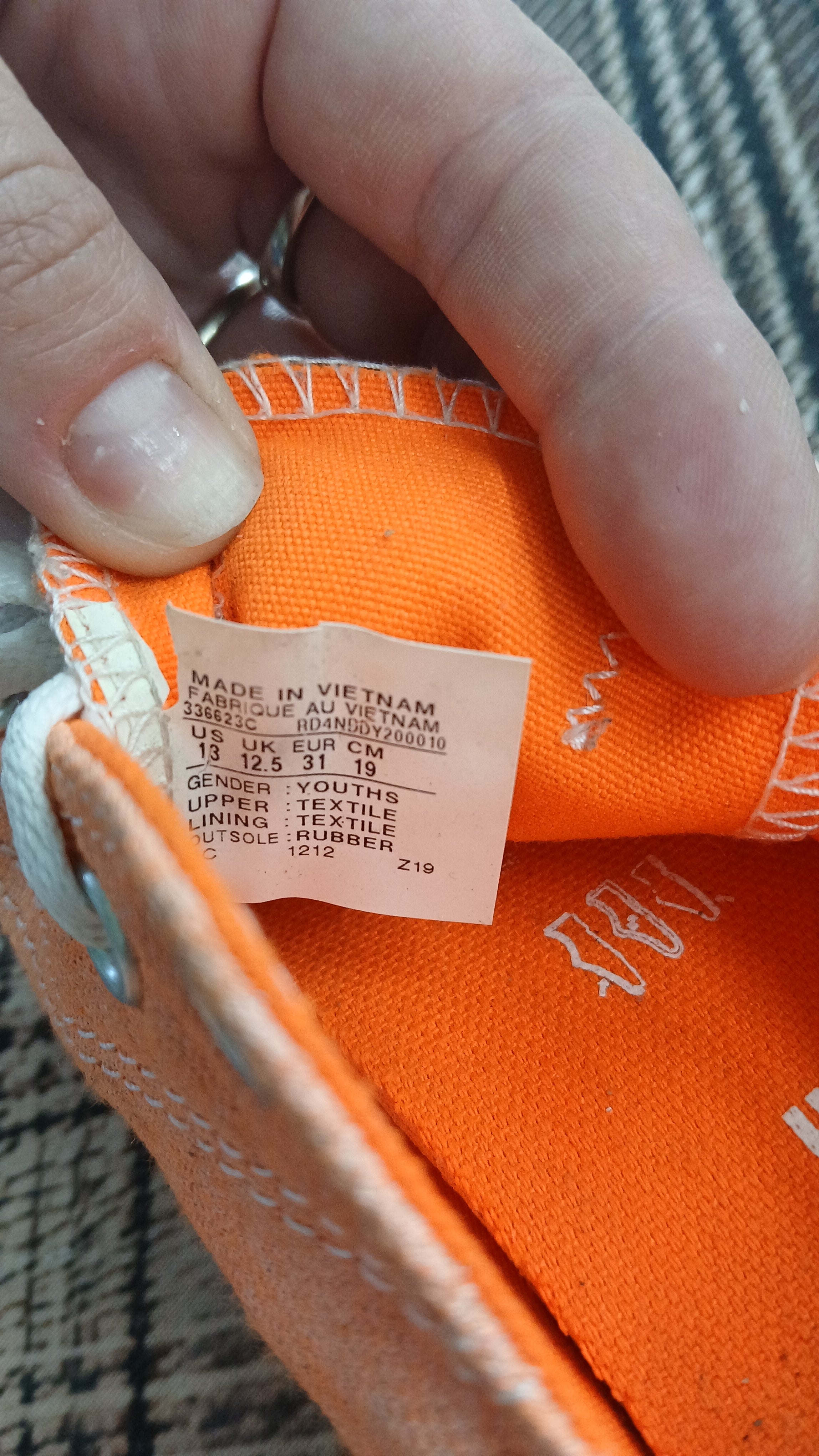 Image of (13JNR) Converse | Orange