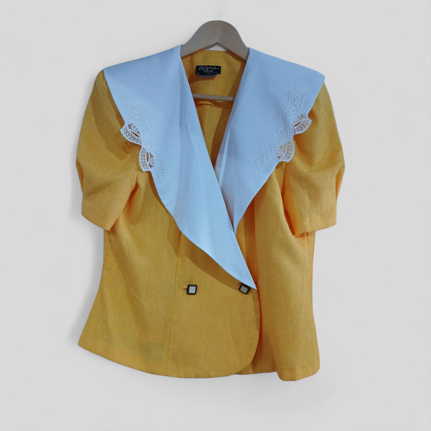 (16) Stitches Plus | Yellow Top & Skirt Set