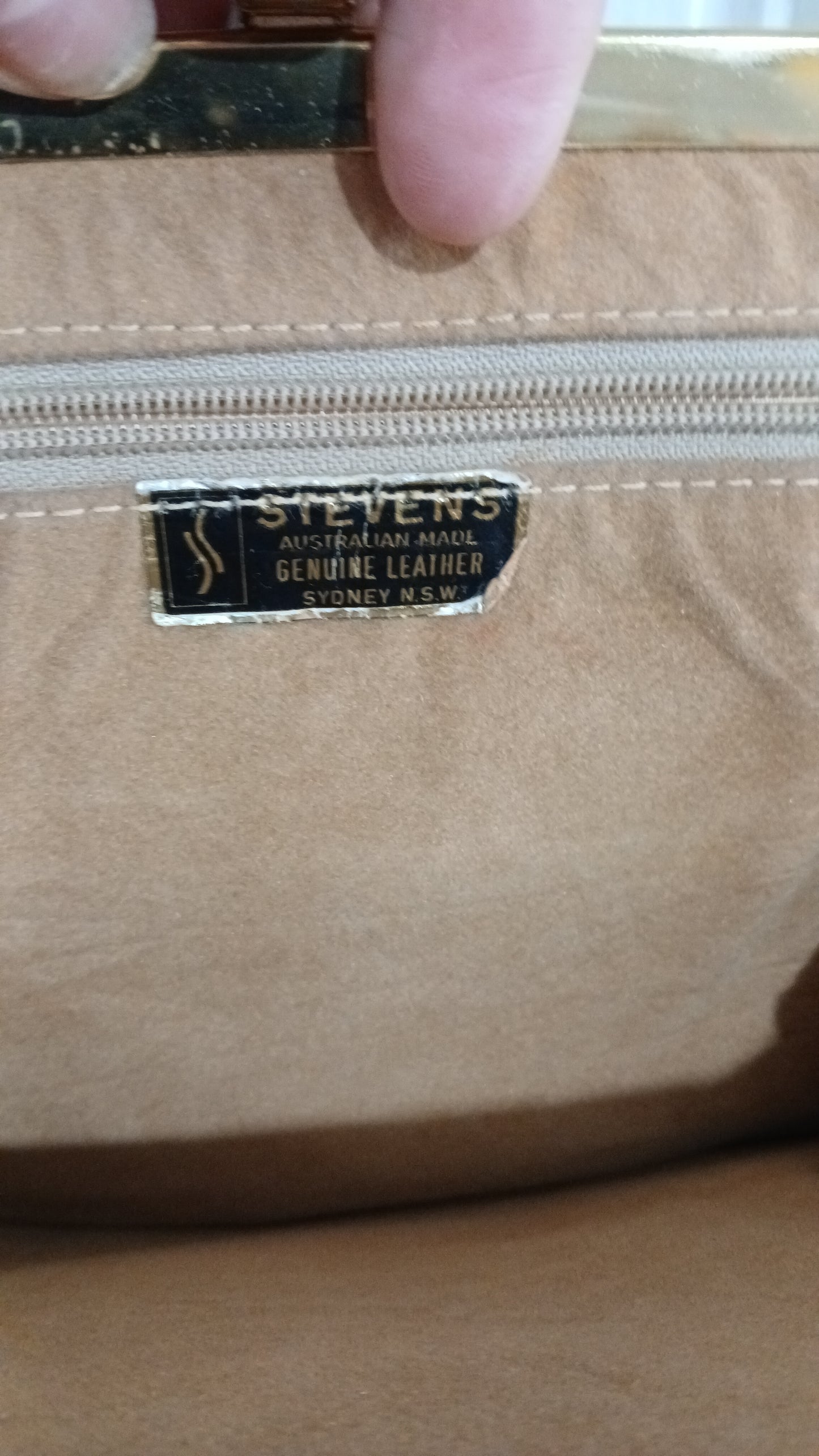 Steven's White Leather Bag