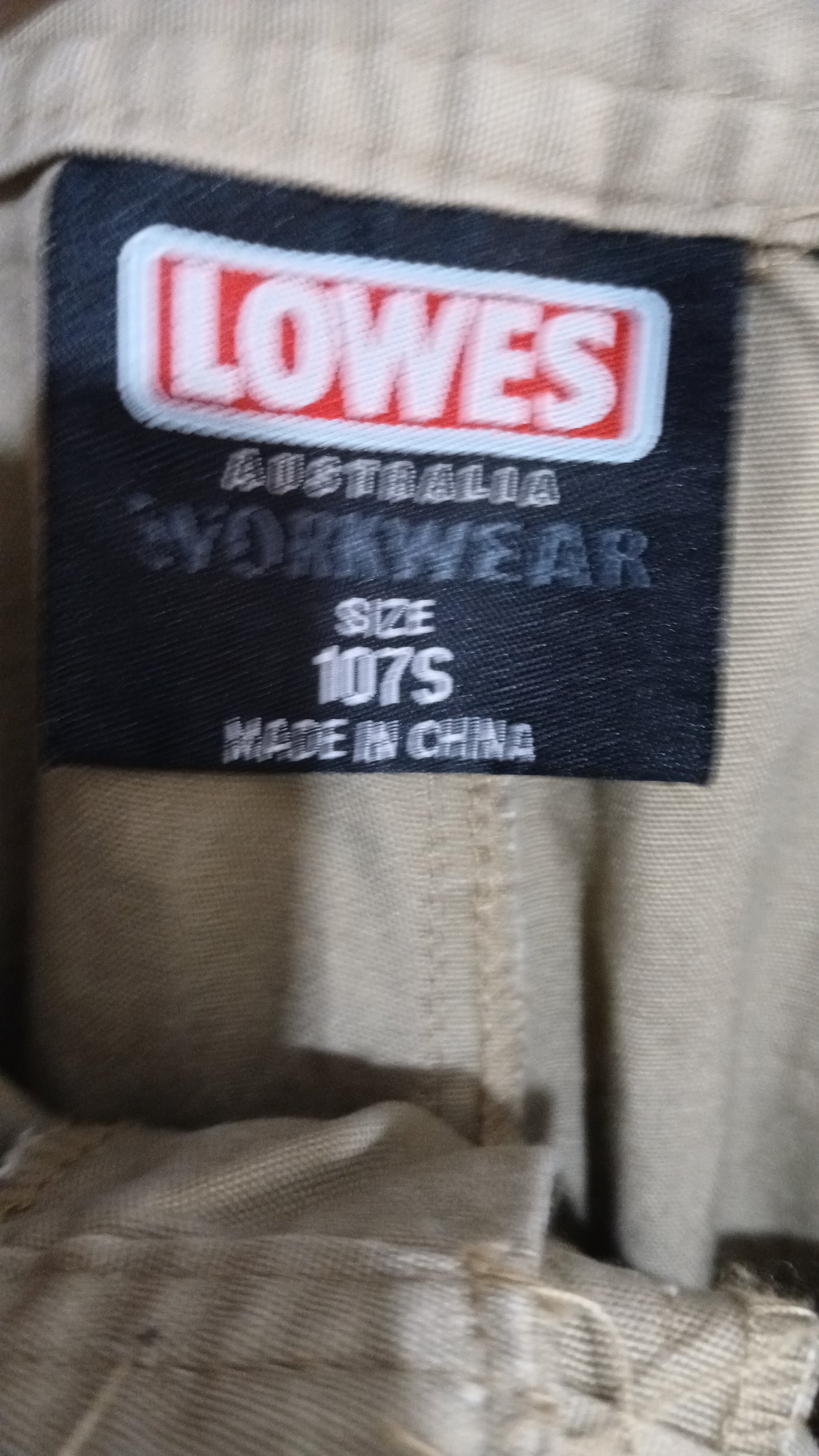 (107S) Lowes | Beige Workpants