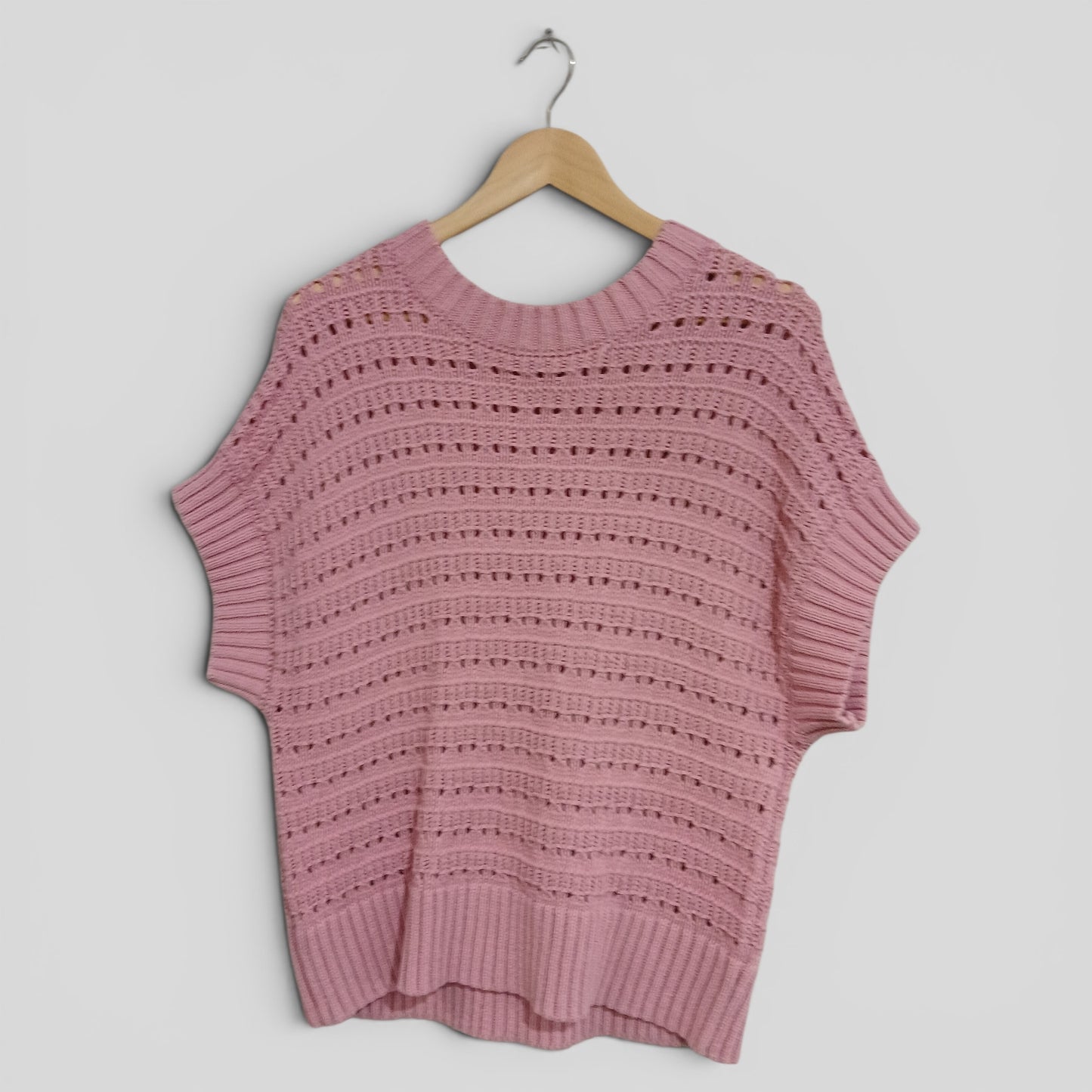 (XL) Sussan | Pink Knit Blouse
