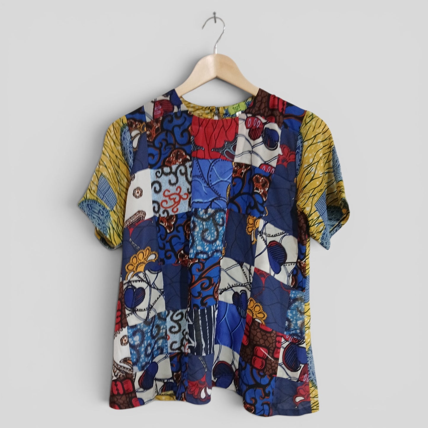 (L) TGF Textiles | Patchwork Blouse