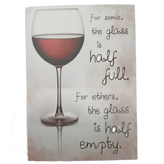 Birthday Card |  Humour/Glass of red wine