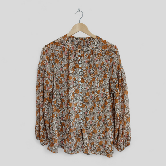 (L) Shein | Floral LS Blouse