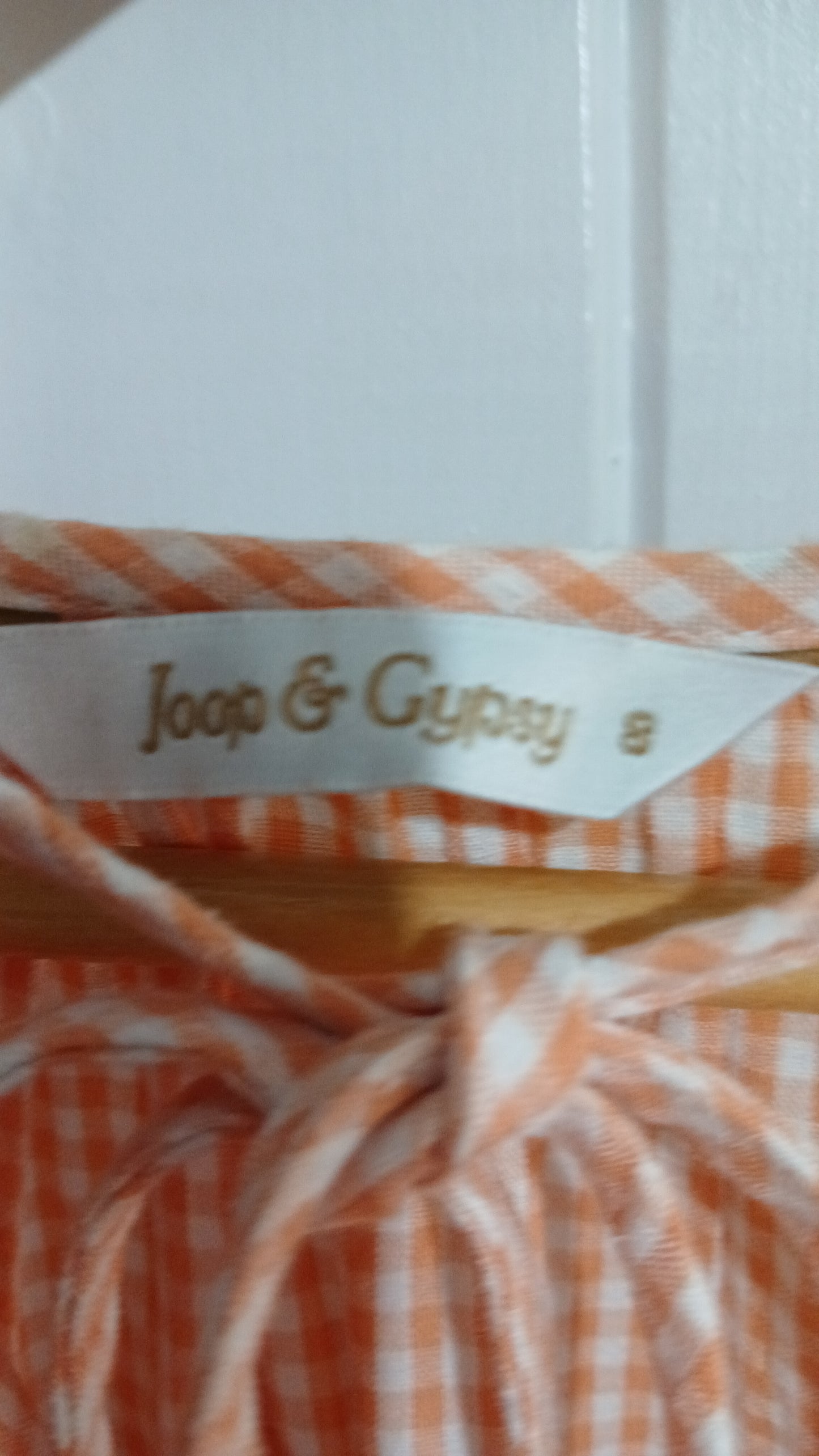 (8) Joop & Gyspy | LS Gingham Orange Dress