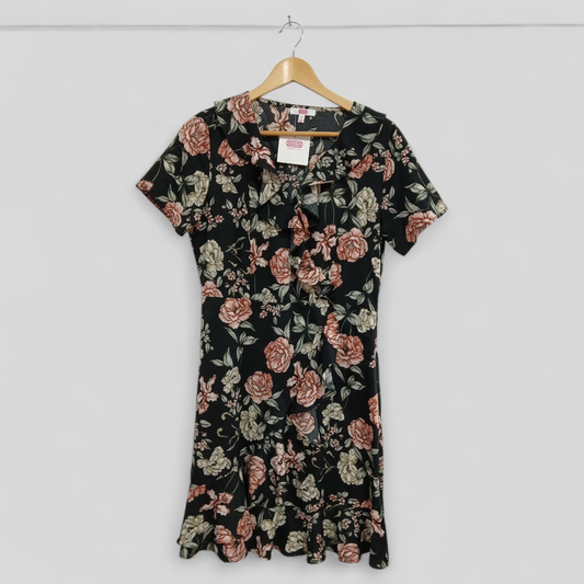 (12) BNWT | SES | Black Floral Dress