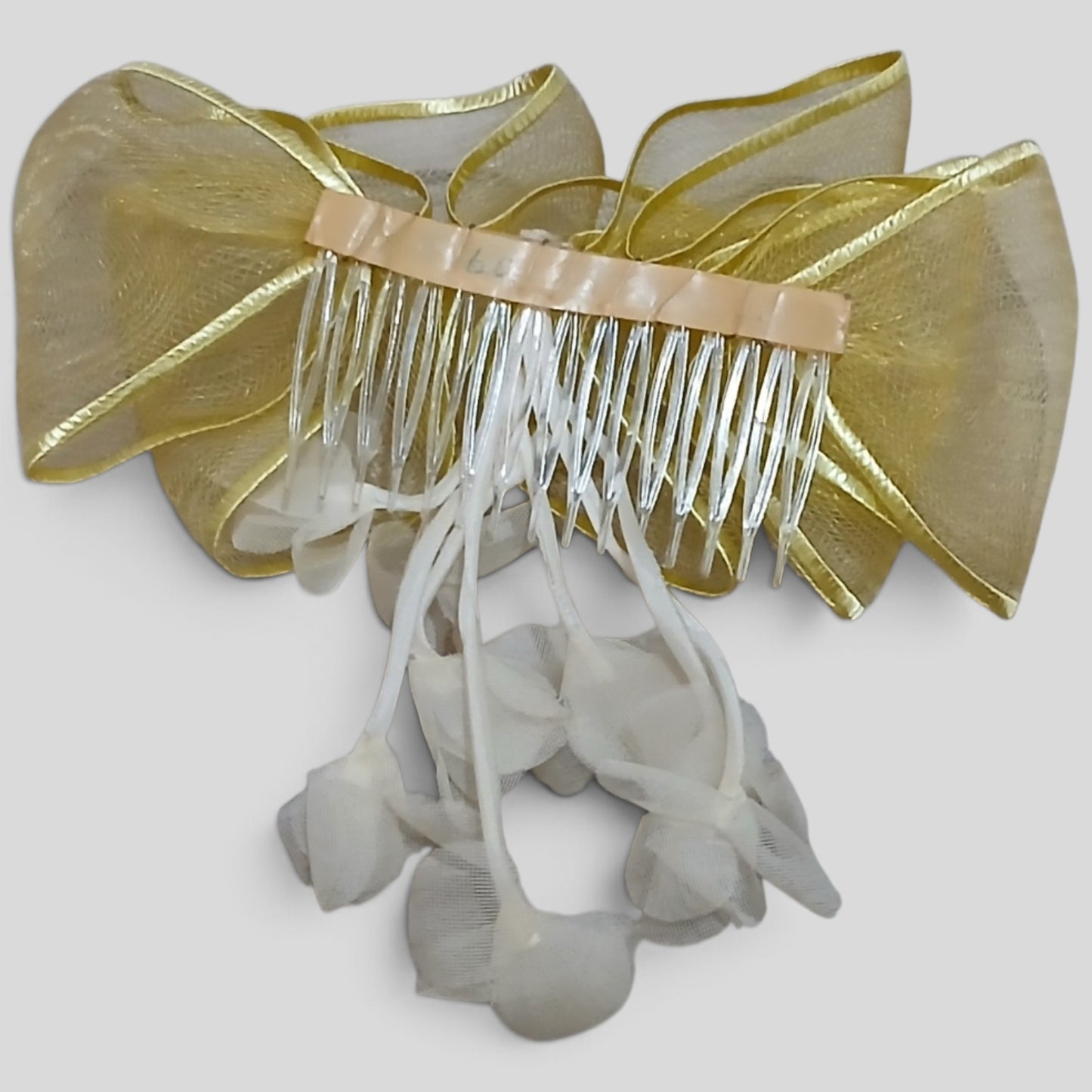 Hair Comb Yellow White