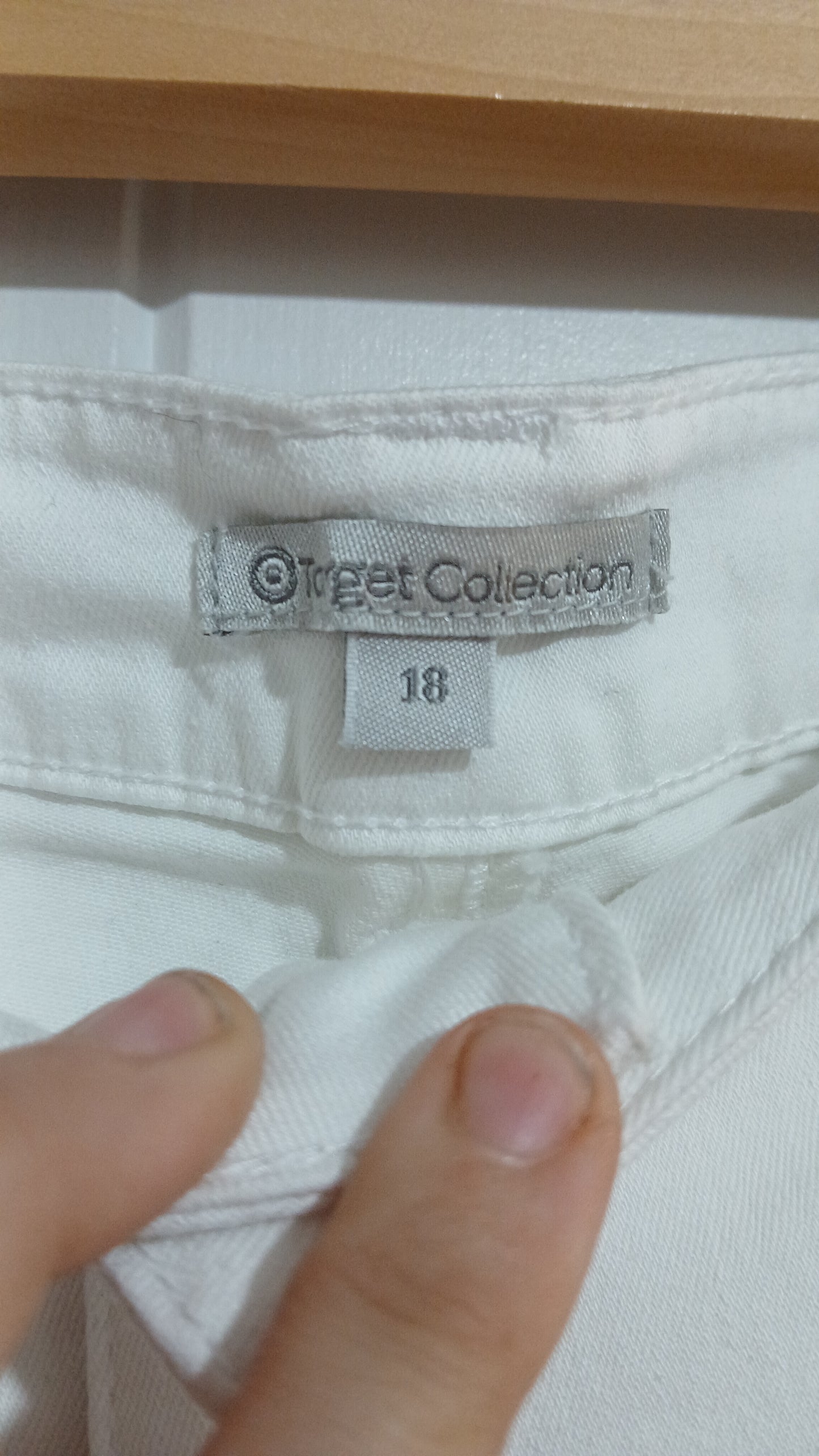 (18) Target | White Denim Shorts