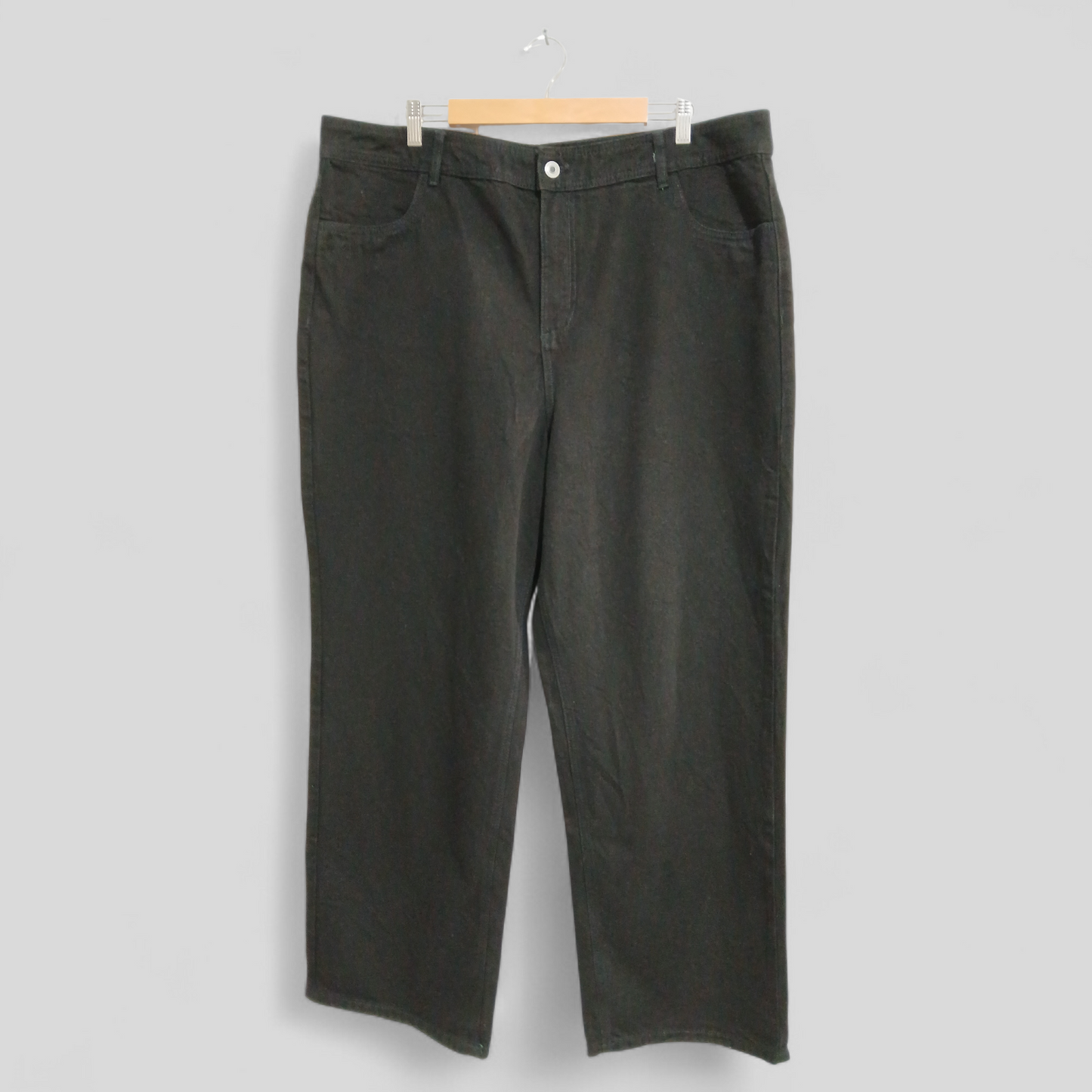 (20) Anko | Wide High Rise Black Jeans