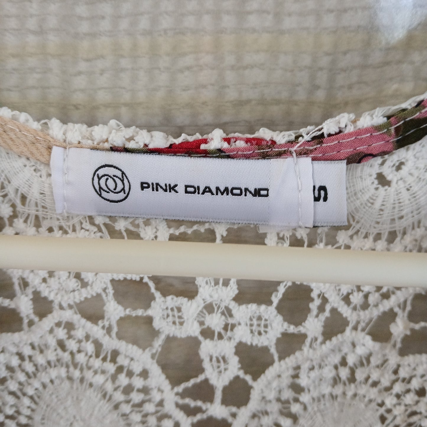 (S) Pink Diamond | Lace Detail Maxi Dress