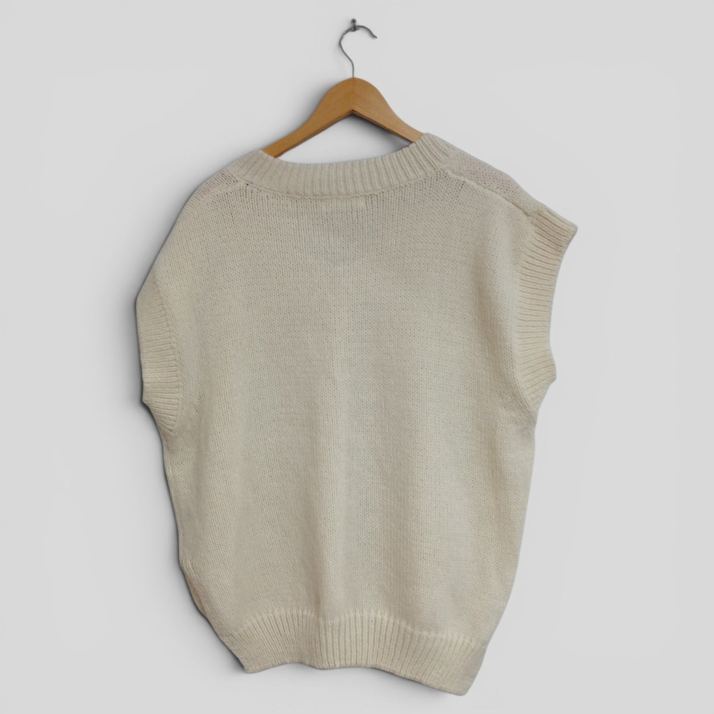 (M/L) Worthier | Cream Knit Vest
