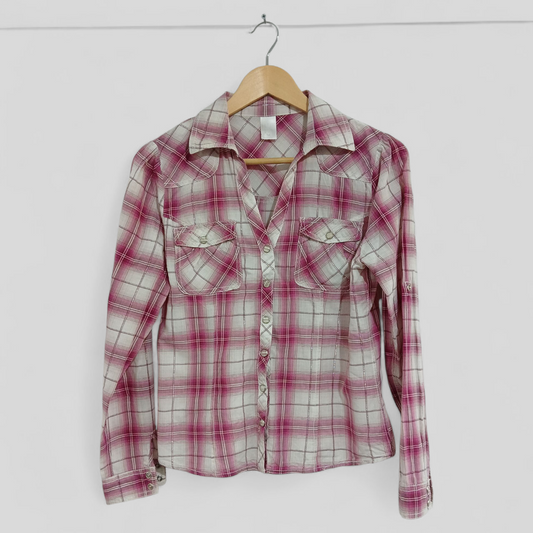 (12) Hot Options | Check Shirt Press Button