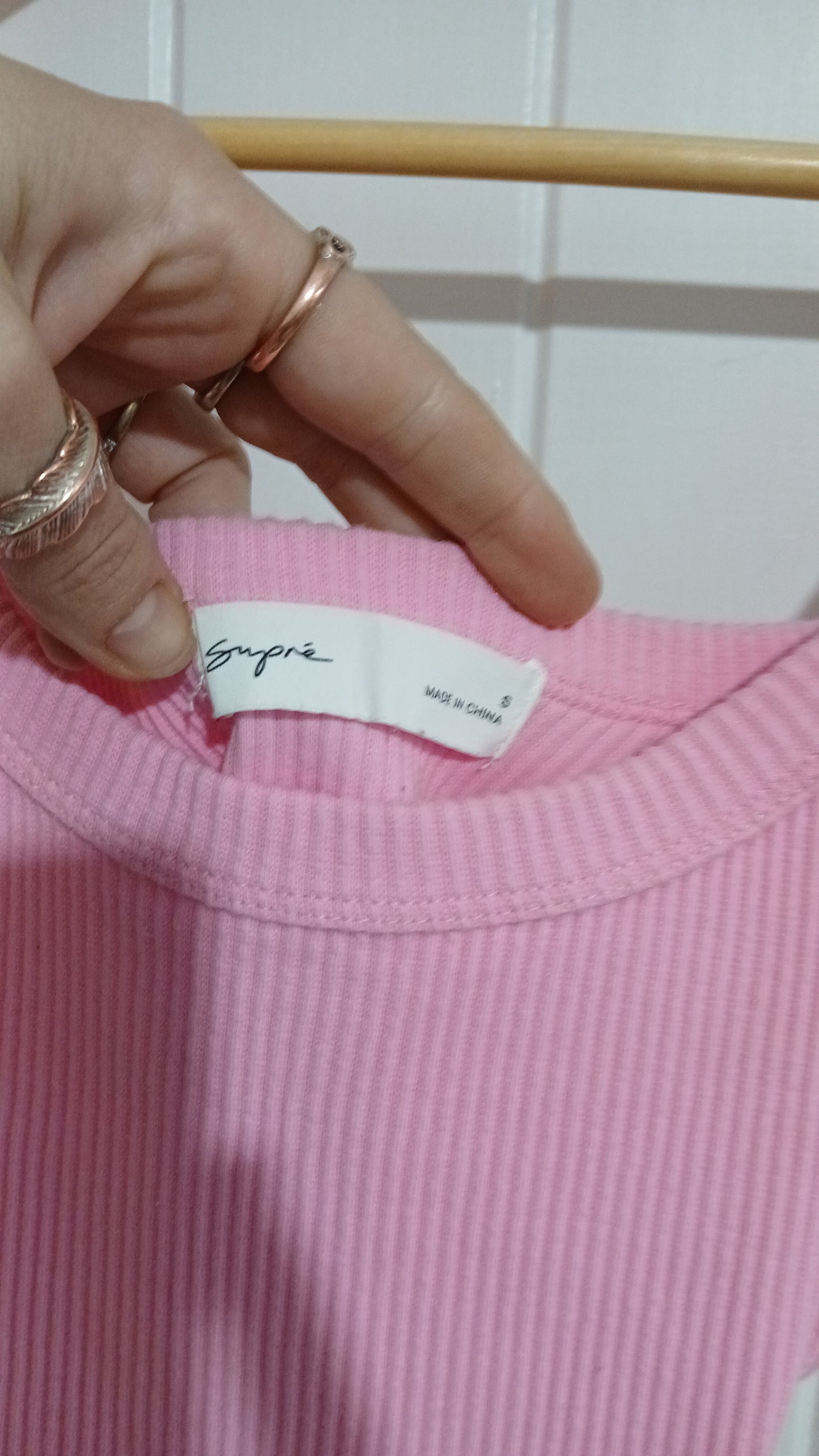 (S) Supre | Pink Singlet