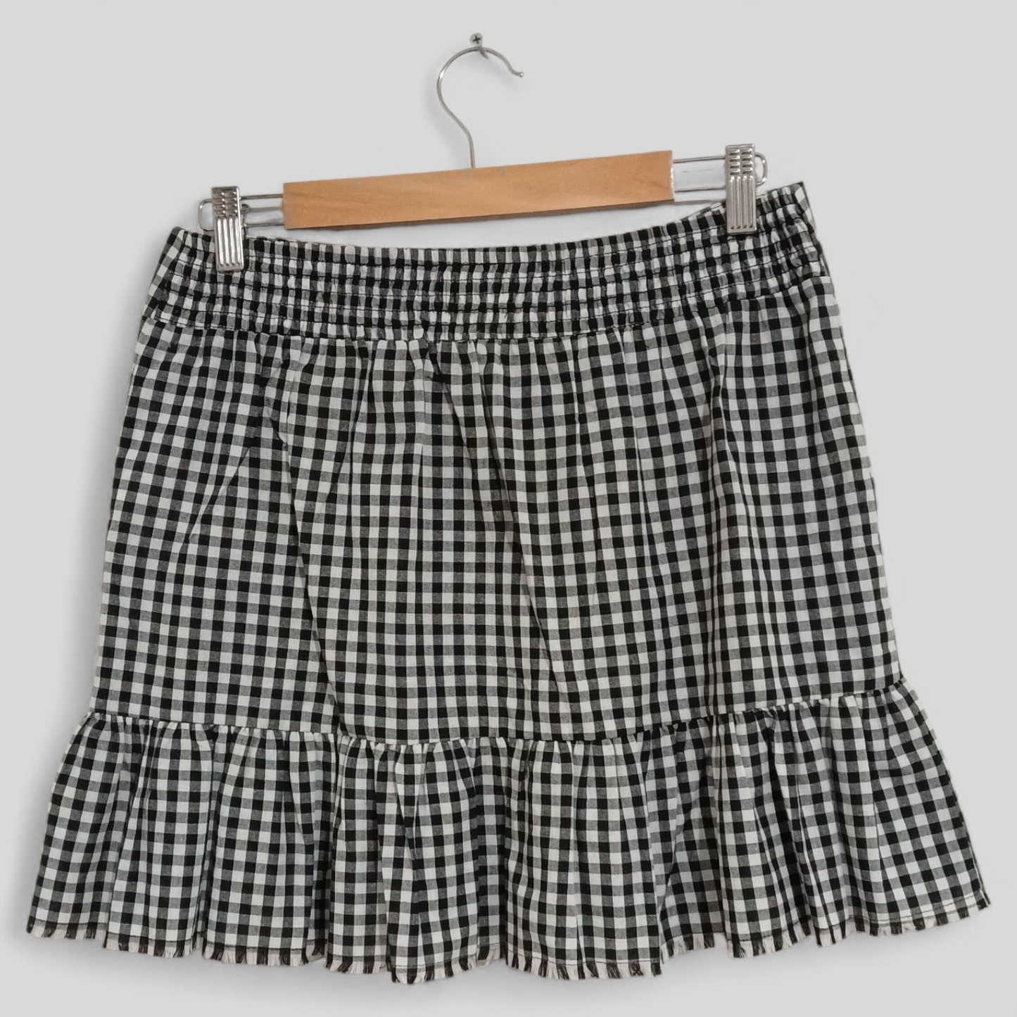 (12) Nunui | Gingham Cotton Skirt