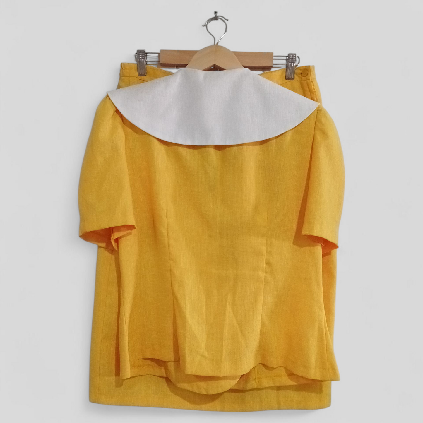 (16) Stitches Plus | Yellow Top & Skirt Set