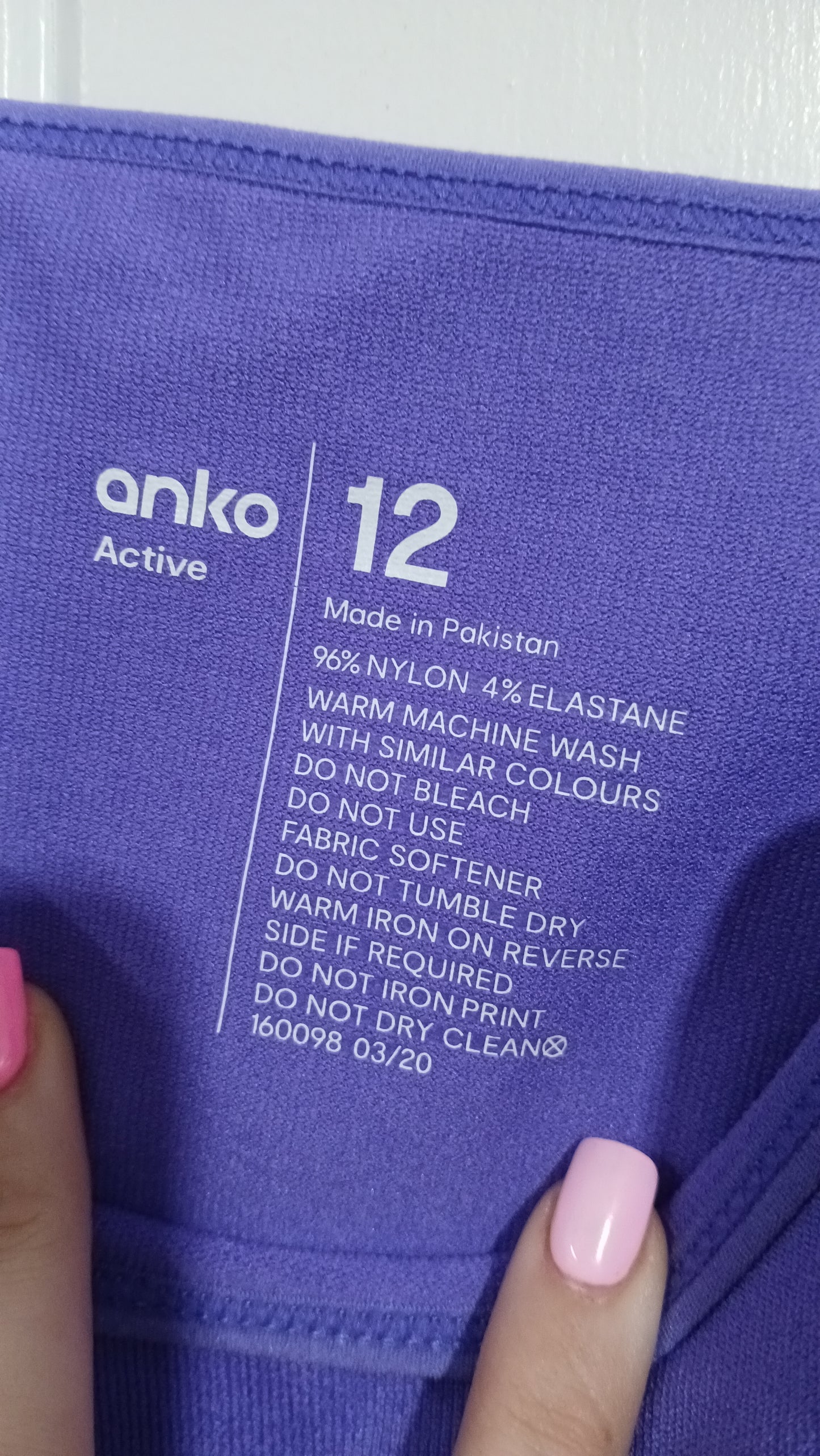 (12) Anko Active | Purple Sports Crop