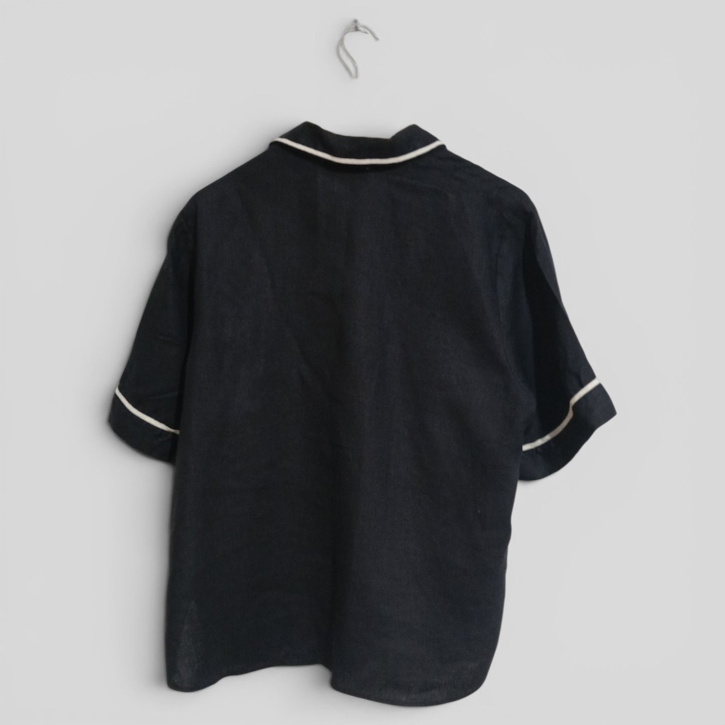(14) Witchery | Black Linen Blouse