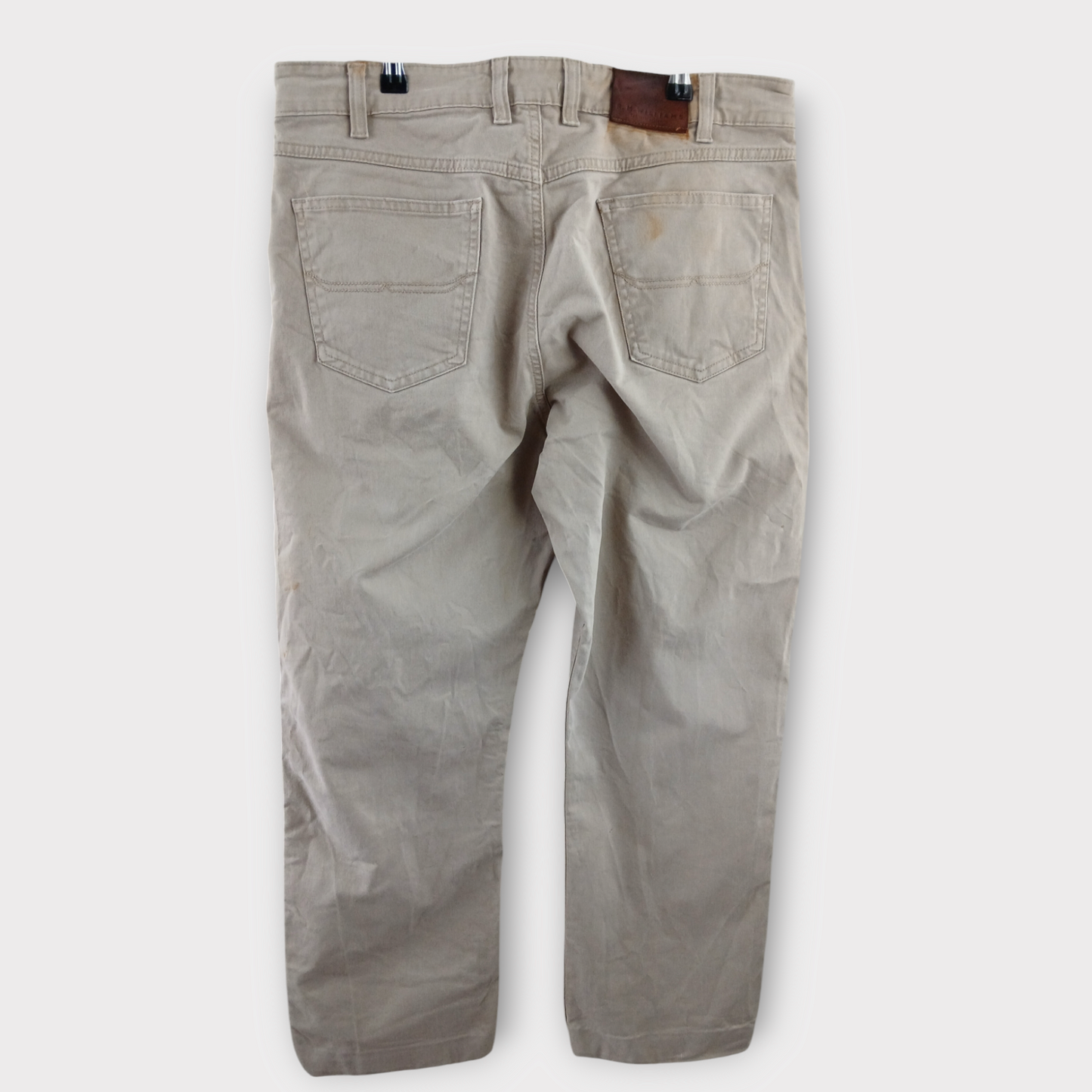 (36/32) RM Williams Cream Straight Leg Jeans