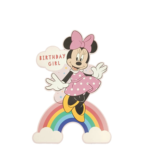 Birthday Card |  Juv Girl/Minnie Mouse birthday girl