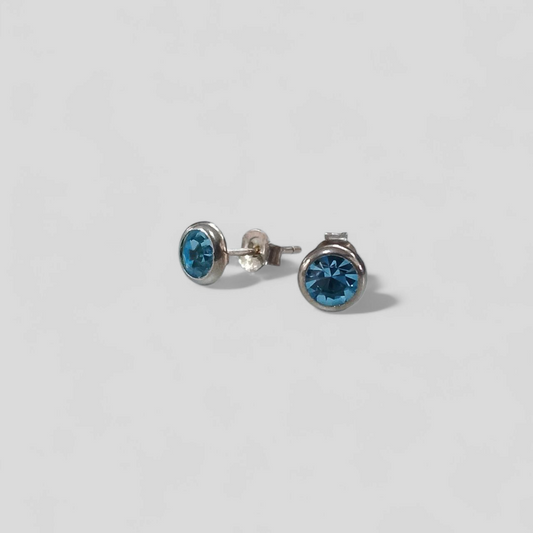 Bella Donna Silver | EARRING STUD SWAROVSKI CRYSTAL