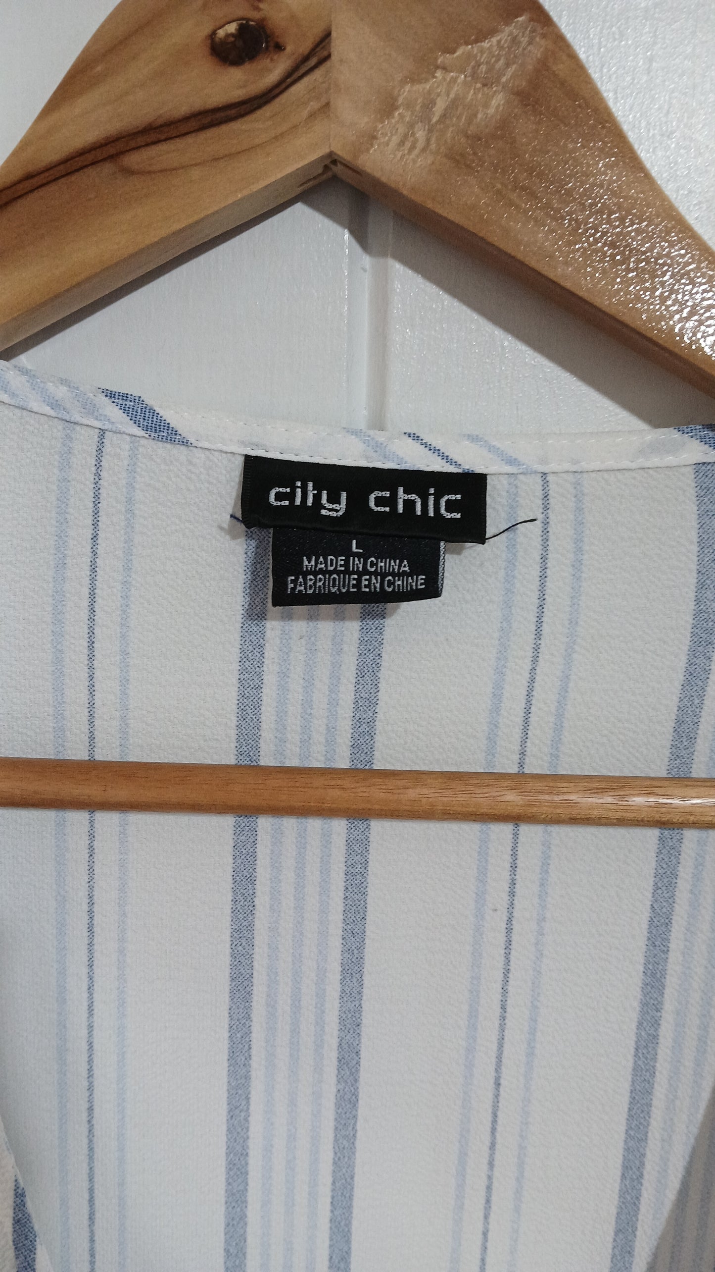 (L+/18) City Chic | Striped Blouse