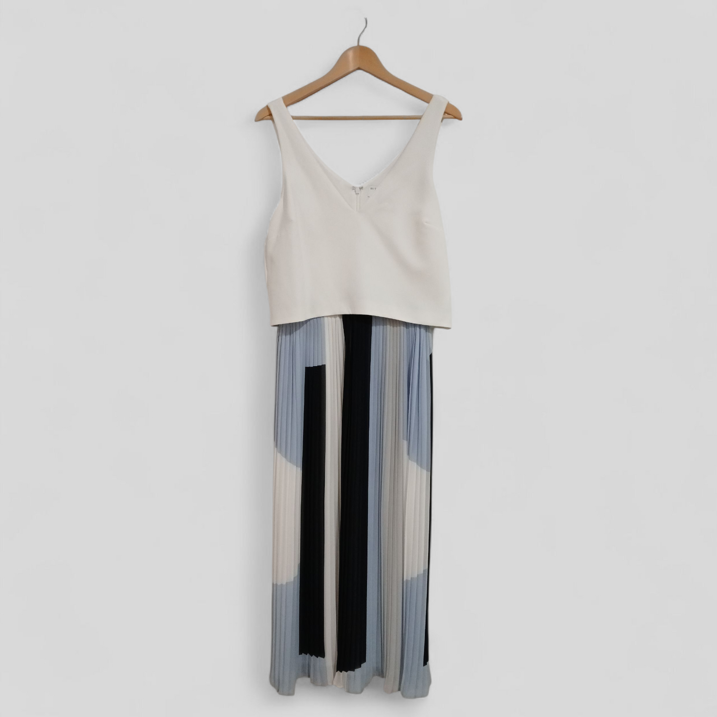 (12) Witchery | White / Blue Dress