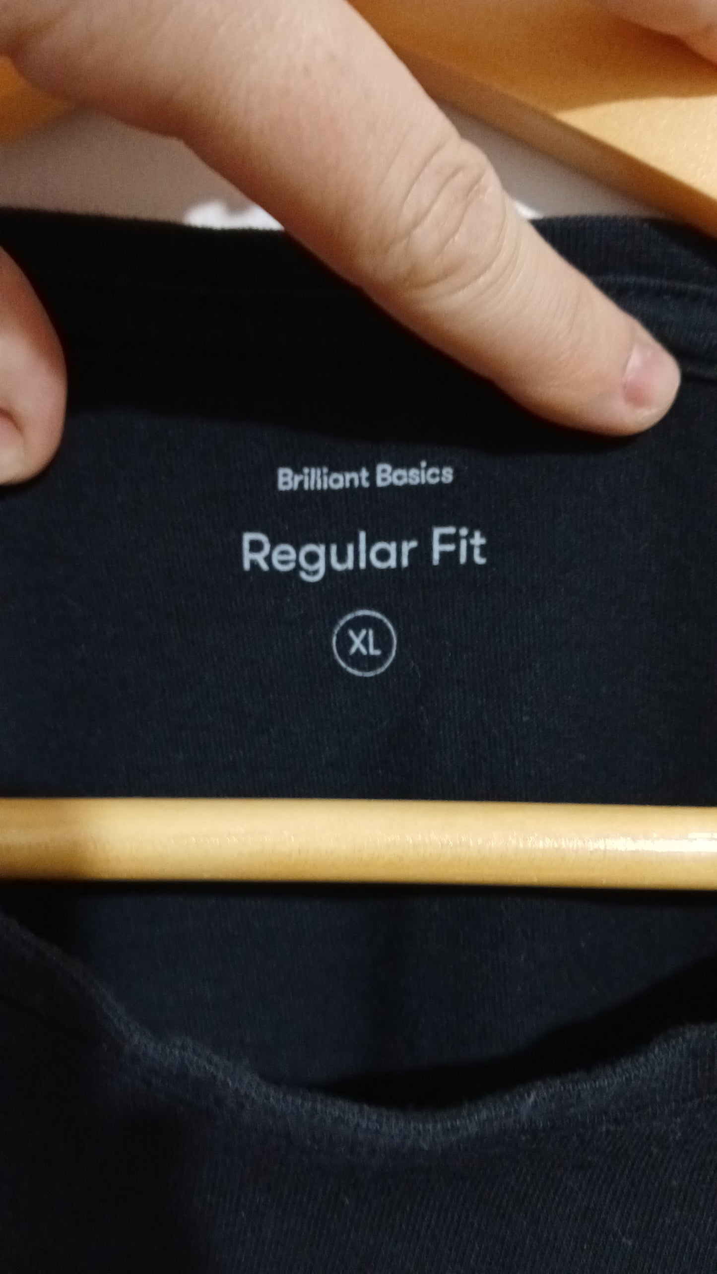 (XL) Brilliant Basics | Black Tee