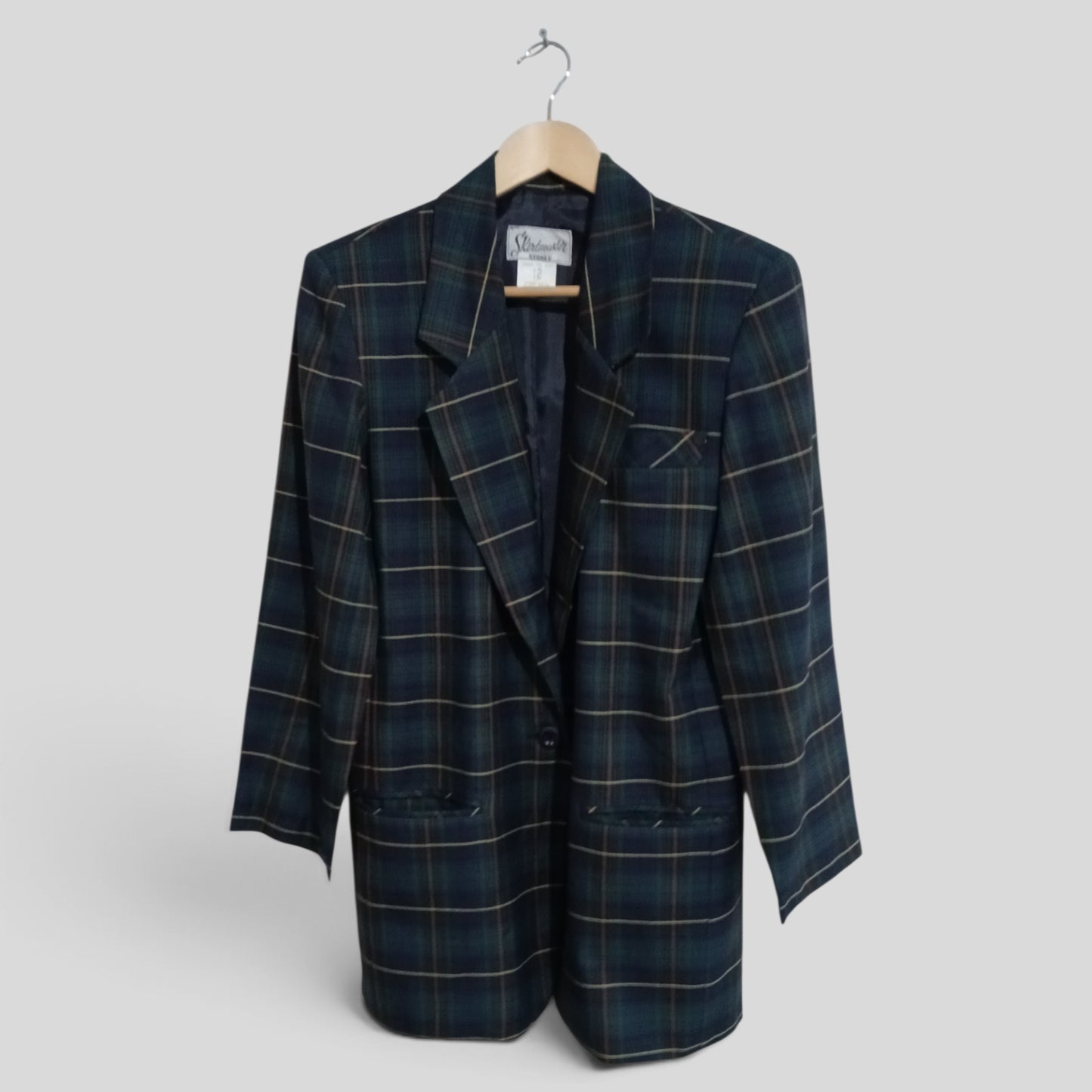 (12) Skirtmaster | Plaid Blazer
