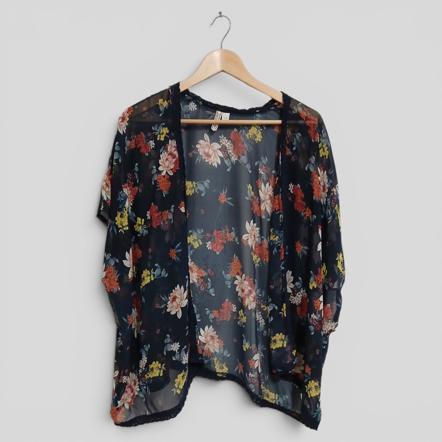 (S/M) Lee Cooper | Sheer Floral Kimono