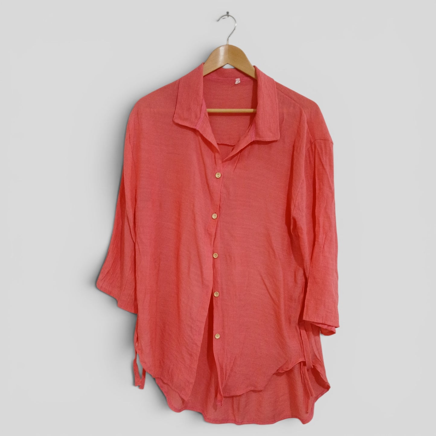 (2XL) Pink Blouse