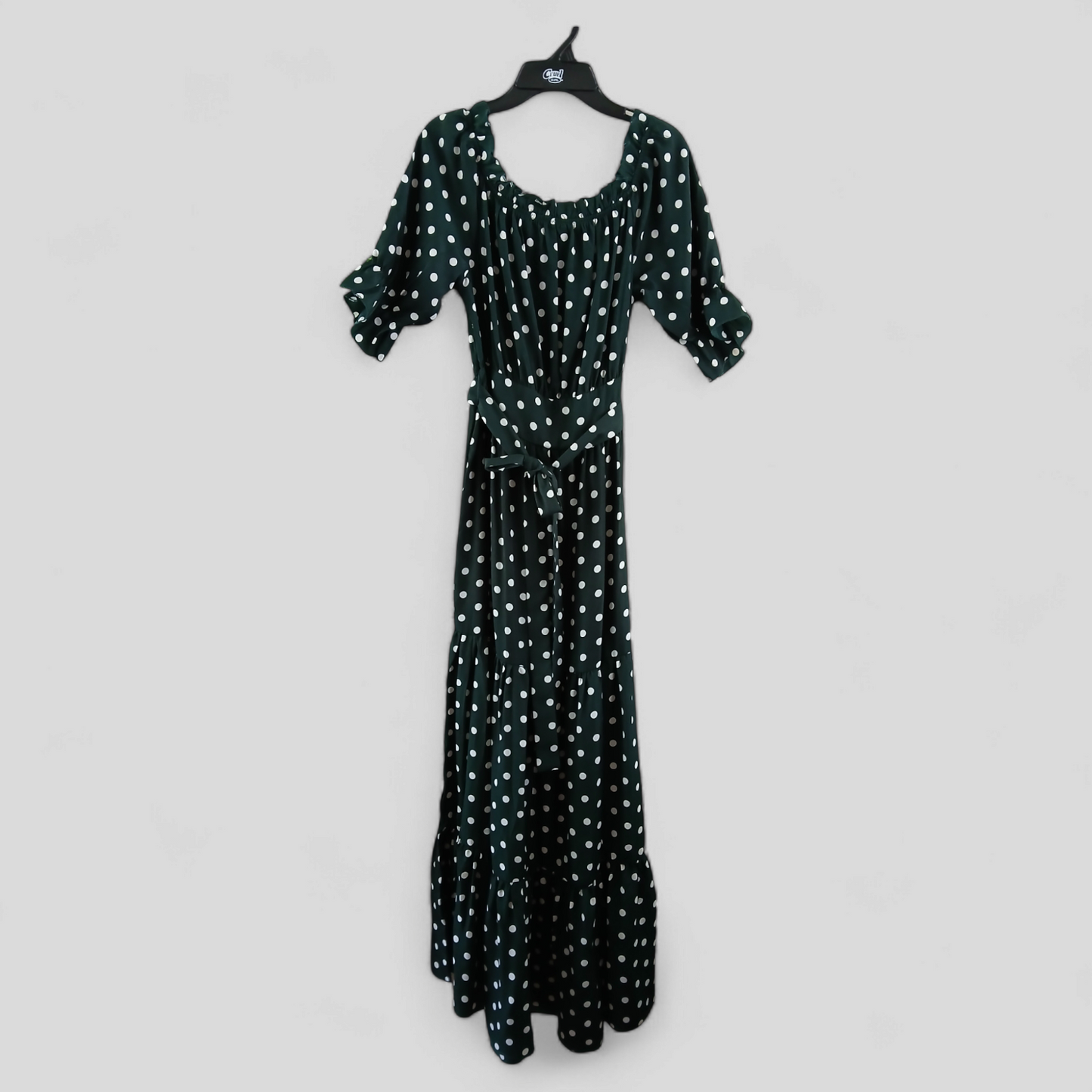 (M) Sheln Green White Spot Maxi