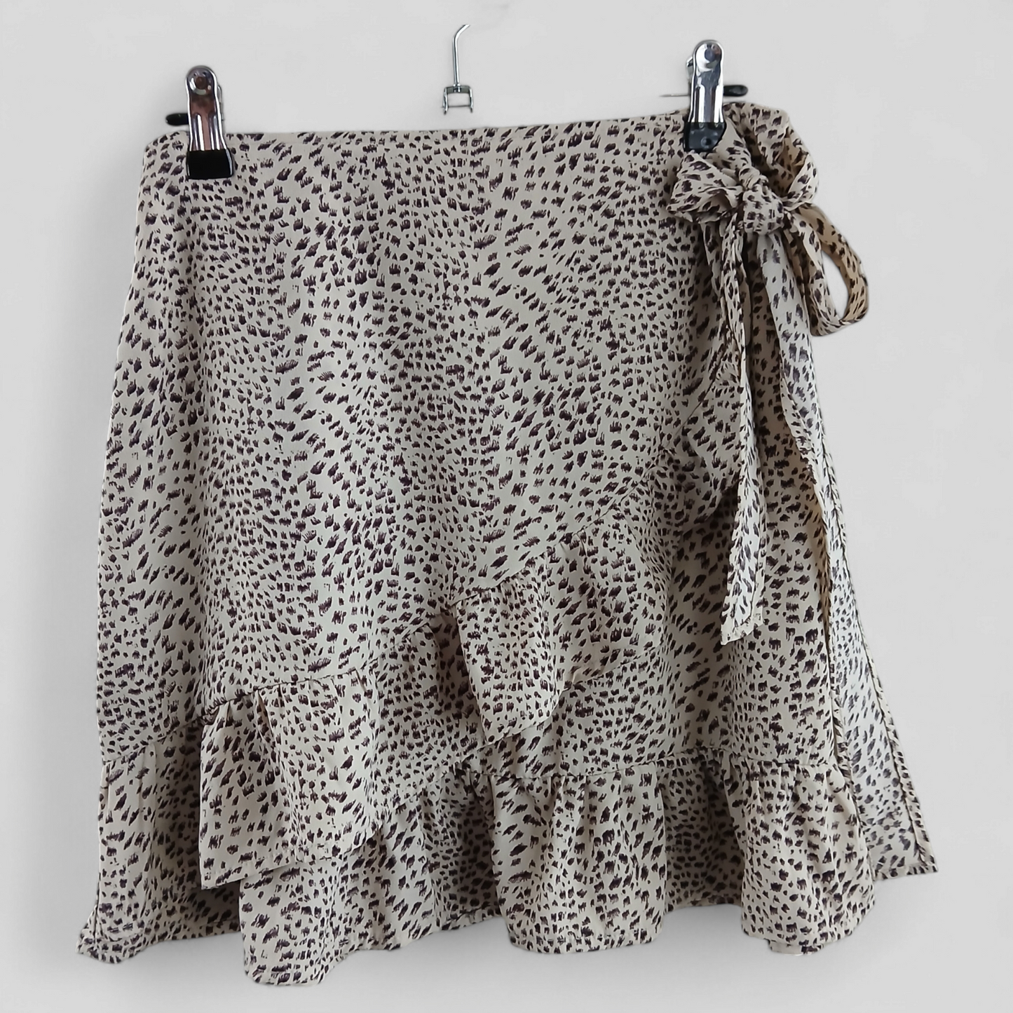 (12) Ally Wrap Animal Print Skirt