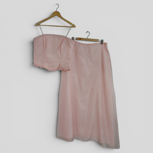 (16) Purple | Pink 2 peice Gown