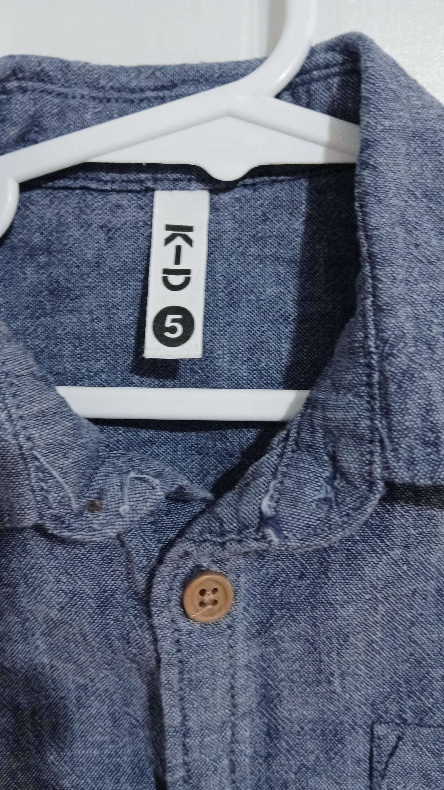 (5JNR) K-D | Denim Look Button Up