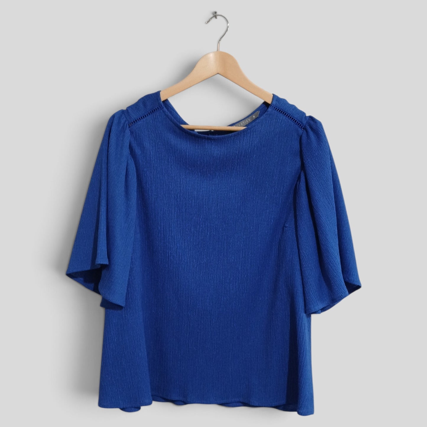 (S) Katies | Blue Button Back Blouse