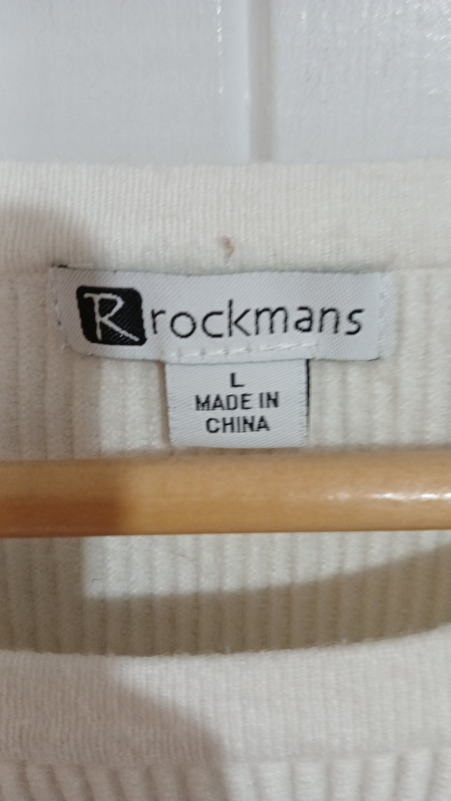 (L) Rockmans | Grey/White Sweater