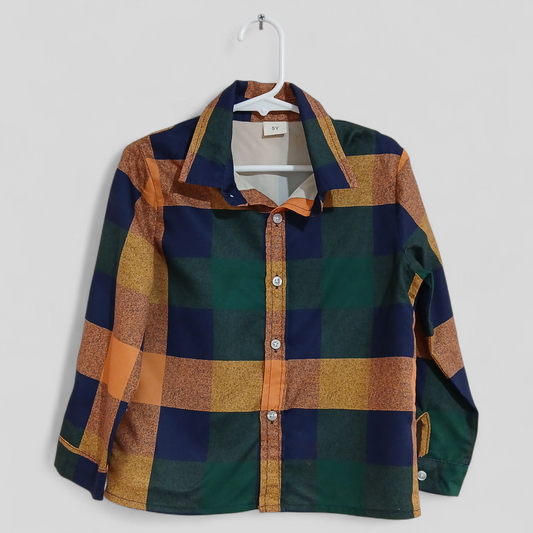 (5JNR) Shein | LS Shirt Plaid