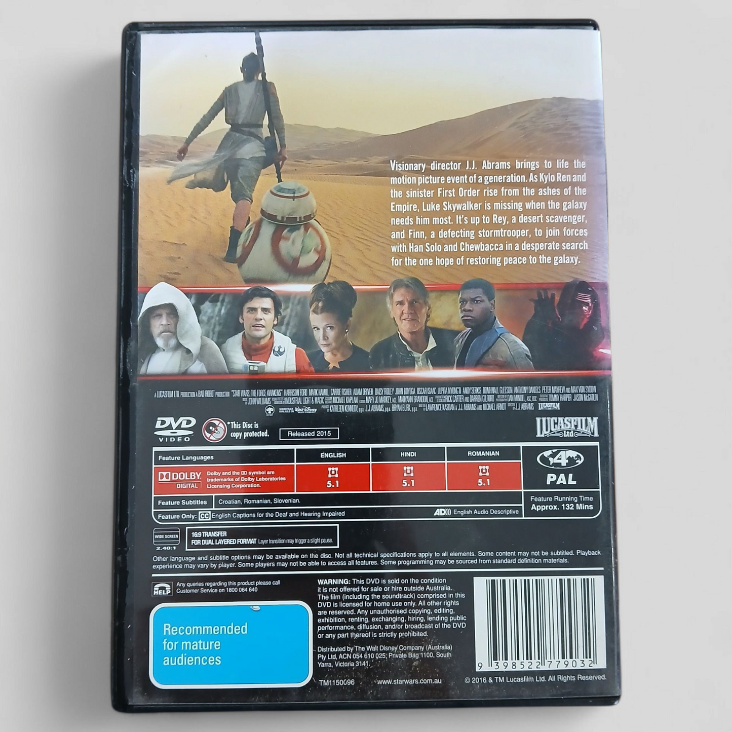 Star Wars | The Force Awakens DVD w/bonus The Fast and The Furious DVD