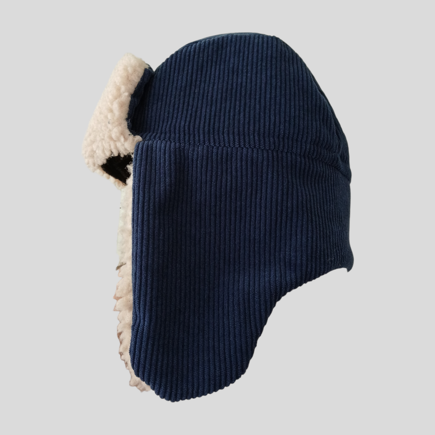 (One size) Navy Corduroy Beanie Hat