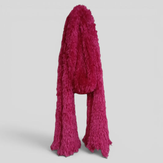 Scarf | pink fluffy