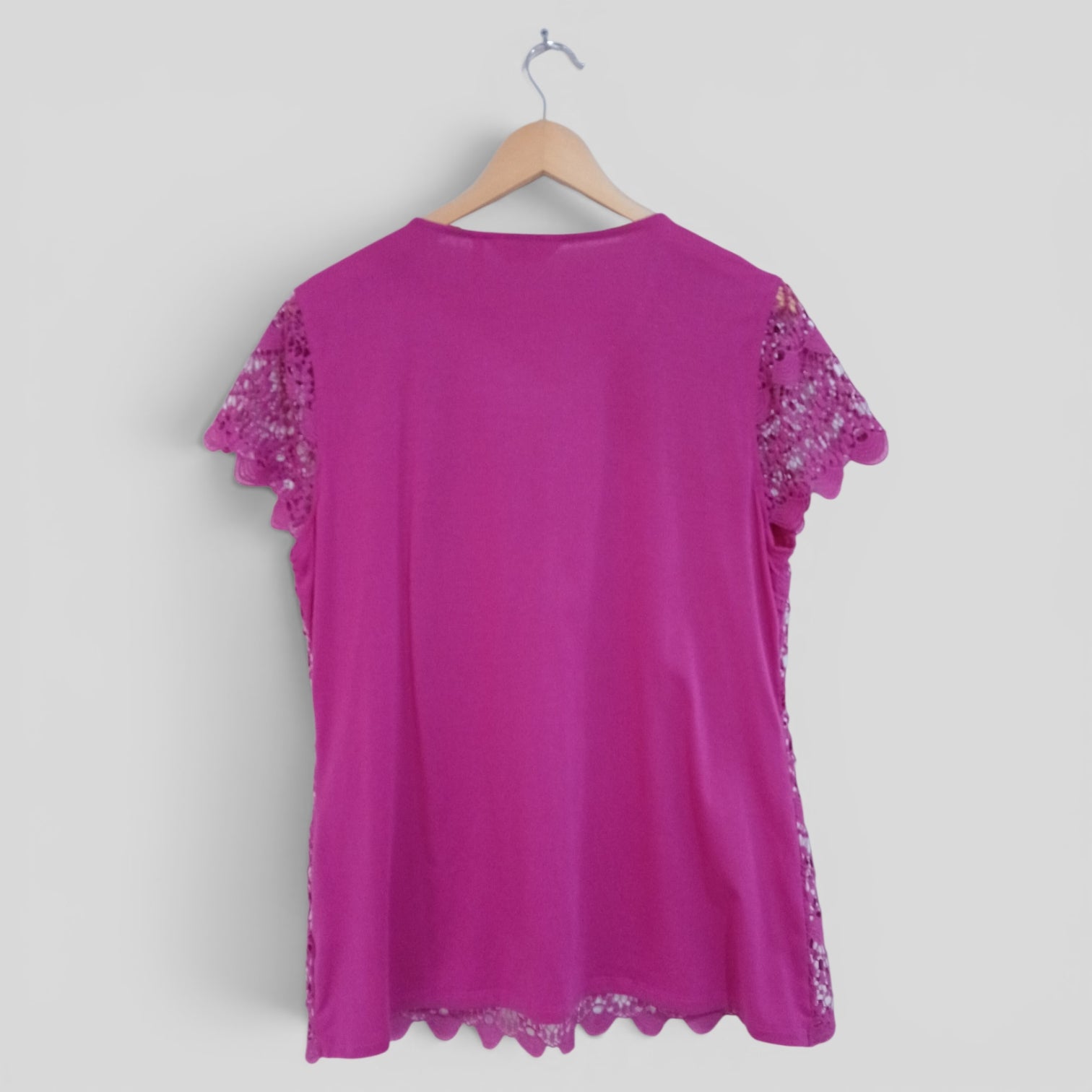 Image of (16) Millers | Purple Lace Front Blouse