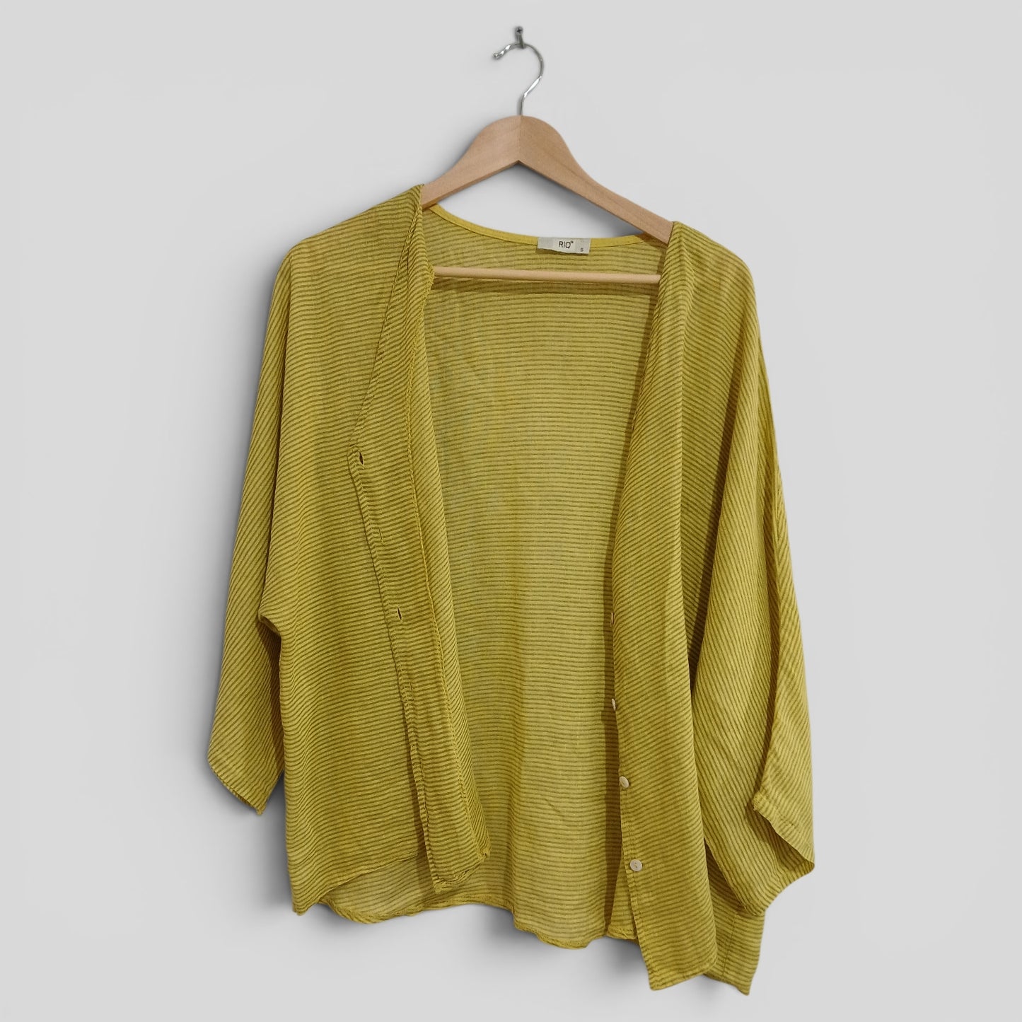 (S+/16) RIQ | Yellow Button Front Blouse
