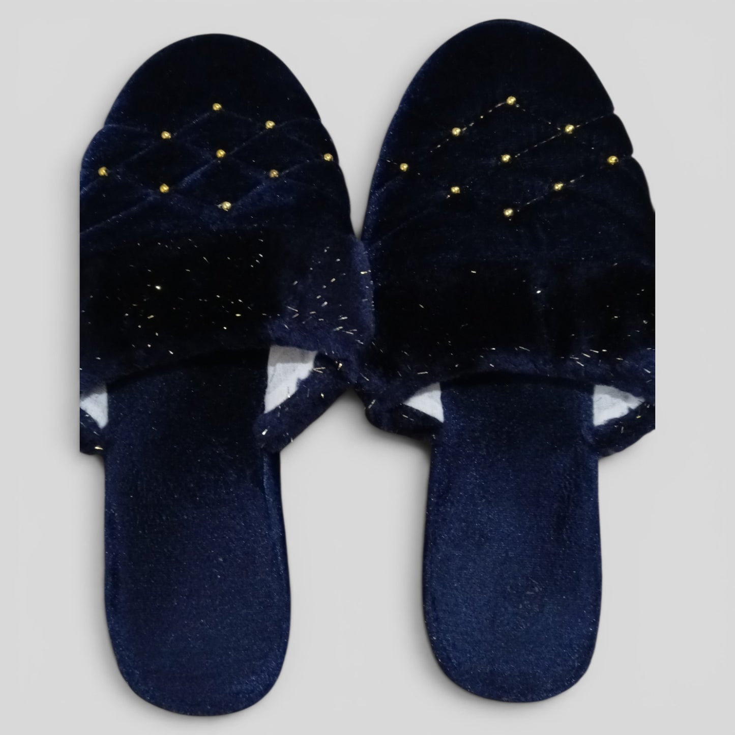 (38-39) Navy Slippers